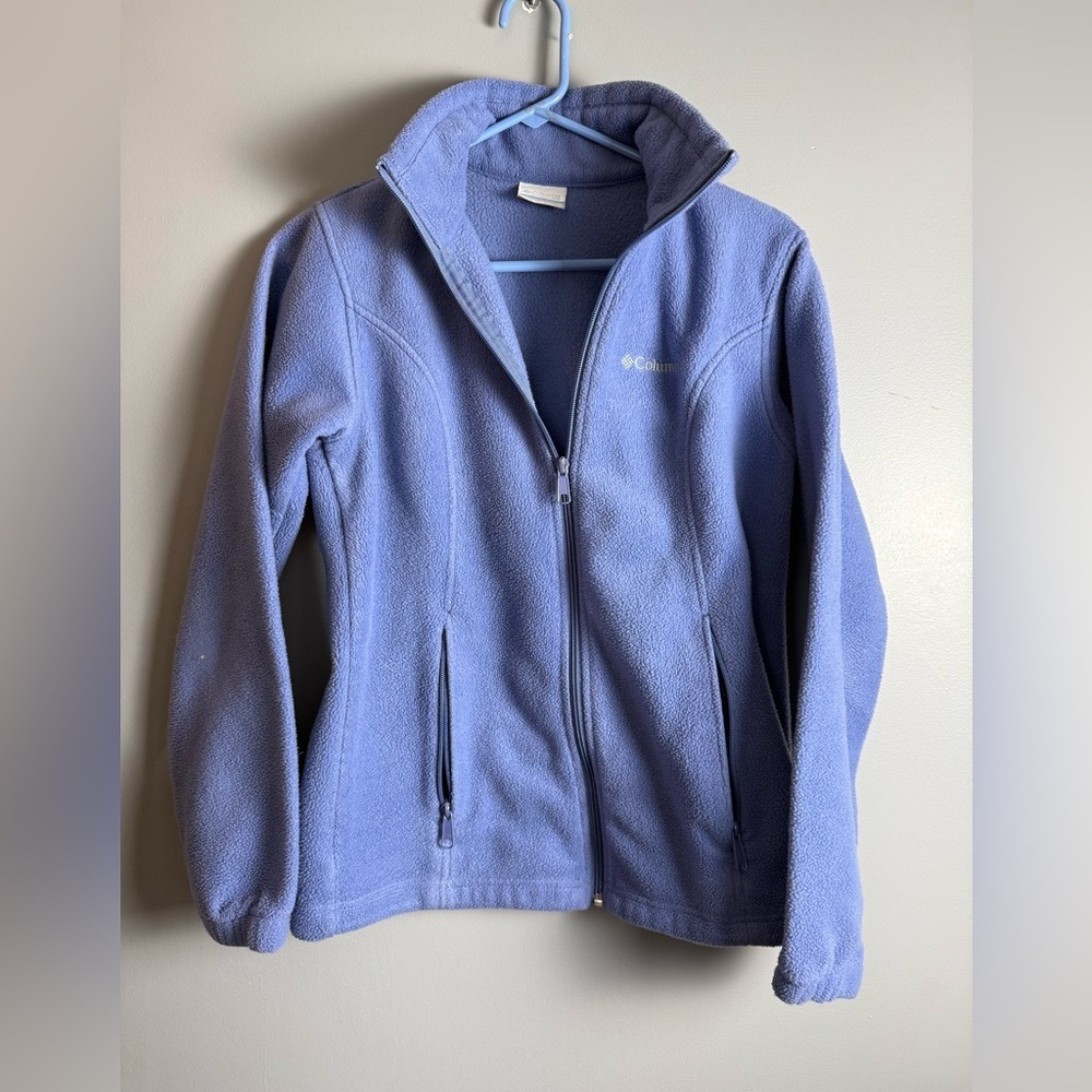 Columbia Full Zip Fleece Jacket – Women’s Size M – Periwinkle